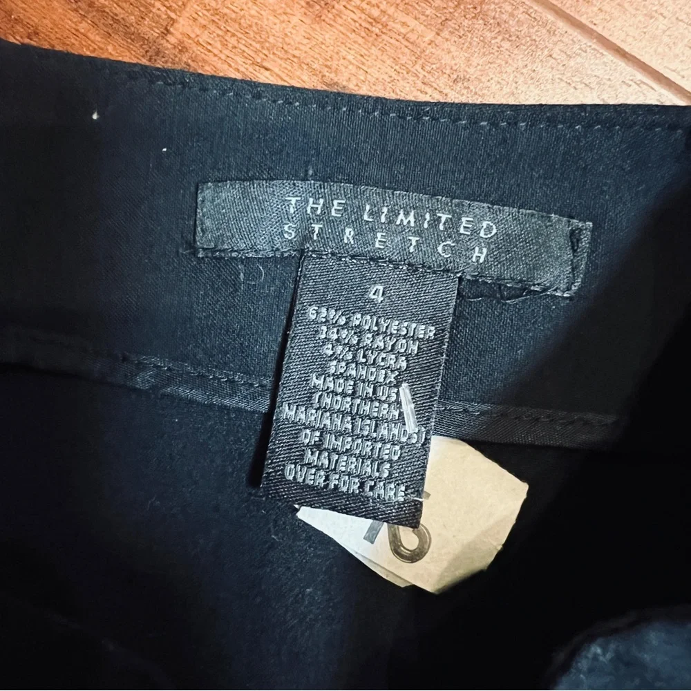 The Limited size 4 Small Stretch Black Dressy Buckle Mini Wrap Skirt